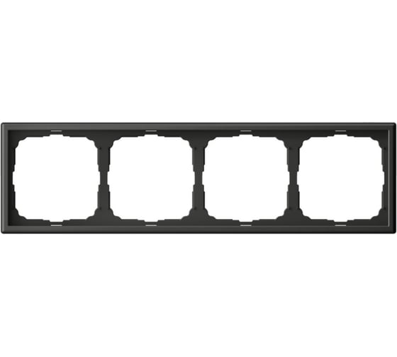 Рамка 4-постовая Systeme Electric ArtGallery базальт универсальная GAL001404 5 шт 4690201028727 1