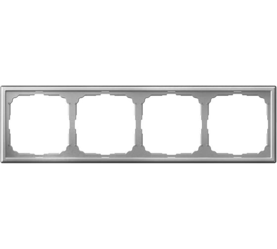 Рамка 4-постовая Systeme Electric ArtGallery алюминий универсальная GAL000304 5 шт 4690201028543 1