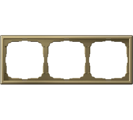 Рамка 3-постовая Systeme Electric ArtGallery Золото GAL001603 5 шт 4690201028505 1