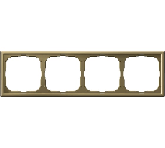 Рамка 4-постовая Systeme Electric ArtGallery Золото GAL001604 5 шт 4690201028741 1