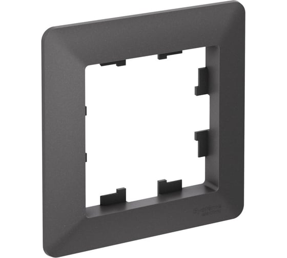 1-постовая рамка Systeme Electric ATLASDESIGN AIR базальт/дымчатый черный ATN221401 10 шт 4690201041023 1