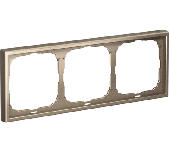 Рамка 3-постовая Systeme Electric ArtGallery шампань универсальная GAL000503 5 шт 4690201028321 1