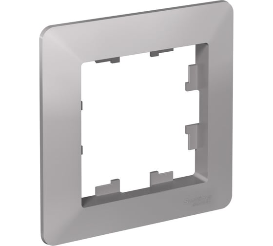 1-постовая рамка Systeme Electric ATLASDESIGN AIR алюминий/дымчатый черный ATN220301 10 шт 4690201040798 1