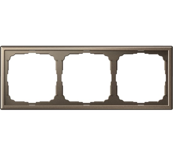 Рамка 3-постовая Systeme Electric ArtGallery мокко универсальная GAL000603 5 шт 4690201028345 1