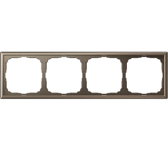 Рамка 4-постовая Systeme Electric ArtGallery мокко универсальная GAL000604 5 шт 4690201028581 1
