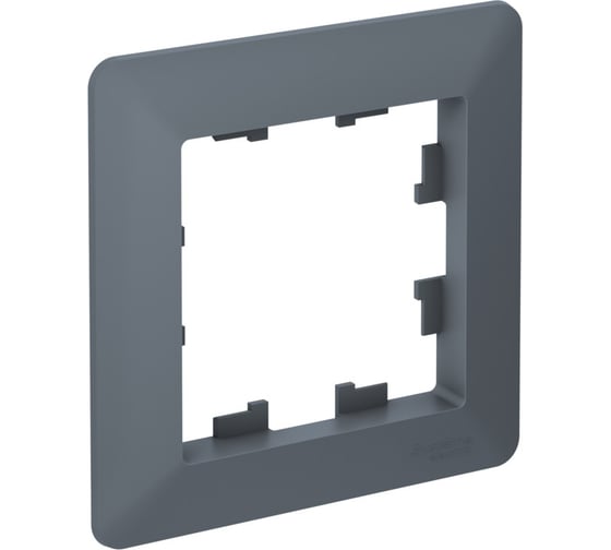 1-постовая рамка Systeme Electric ATLASDESIGN AIR грифель/дымчатый черный ATN220701 10 шт 4690201040880 1