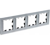 Рамка Systeme Electric (Schneider Electric) AtlasDesign NATURE стекло алюминий 4-ая ATN320304 6 шт 13606481718195