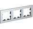 Рамка Systeme Electric (Schneider Electric) AtlasDesign NATURE металл серебро 3-ая ATN312103 6 шт 13606481718027 1