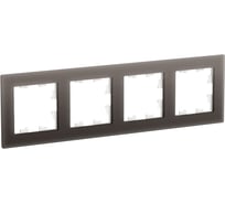 Рамка Systeme Electric (Schneider Electric) AtlasDesign Nature стекло мокко 4-ая SE ATN320604 6 шт 13606481718270