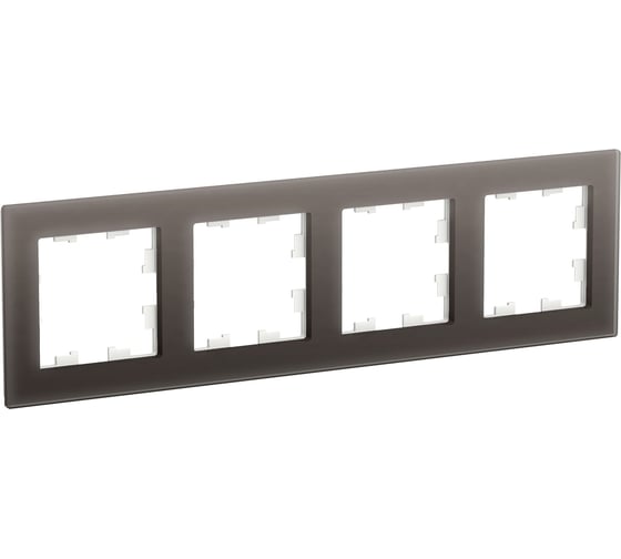 Рамка Systeme Electric (Schneider Electric) AtlasDesign Nature стекло мокко 4-ая SE ATN320604 6 шт 13606481718270 1