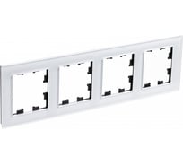 Рамка Systeme Electric (Schneider Electric) AtlasDesign NATURE стекло белый 4-ая ATN320104 6 шт 13606481718157