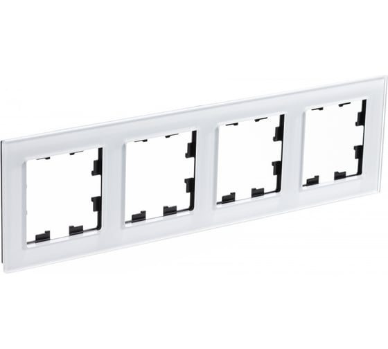 Рамка Systeme Electric (Schneider Electric) AtlasDesign NATURE стекло белый 4-ая ATN320104 6 шт 13606481718157 1