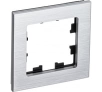 Рамка Systeme Electric (Schneider Electric) AtlasDesign NATURE металл серебро 1-ая ATN312101 15 шт 13606481718003