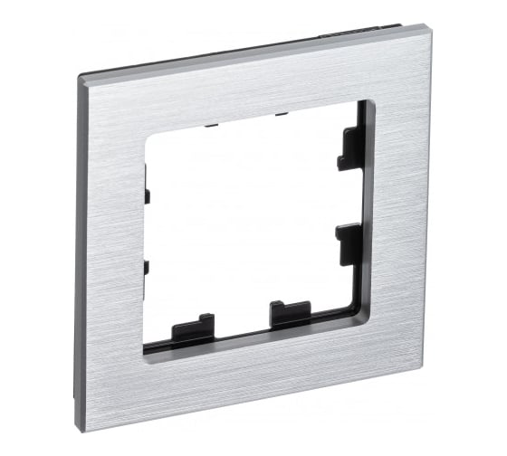 Рамка Systeme Electric (Schneider Electric) AtlasDesign NATURE металл серебро 1-ая ATN312101 15 шт 13606481718003 1