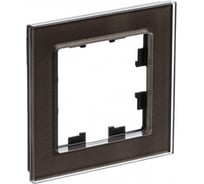 Рамка Systeme Electric (Schneider Electric) AtlasDesign Nature стекло мокко 1-ая SE ATN320601 15 шт 13606481718249