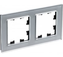 Рамка Systeme Electric (Schneider Electric) AtlasDesign NATURE стекло алюминий 2-ая ATN320302 8 шт 13606481718171