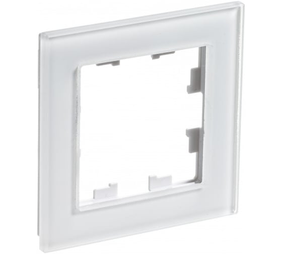 Рамка Systeme Electric (Schneider Electric) AtlasDesign NATURE стекло белый 1-ая ATN320101 15 шт 13606481718126 1