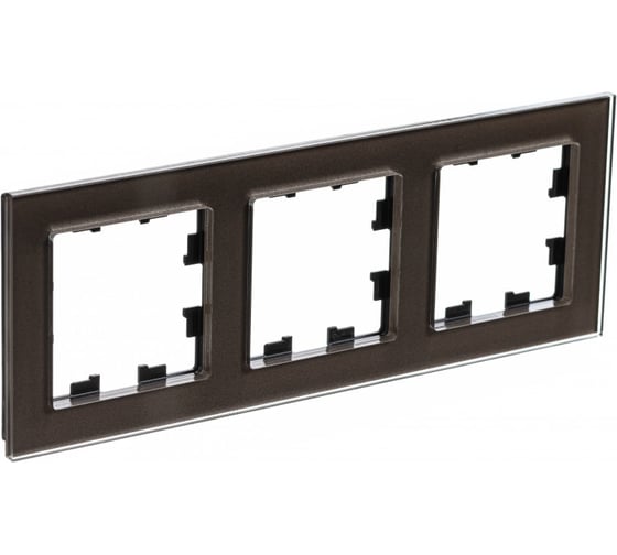 Рамка Systeme Electric (Schneider Electric) AtlasDesign Nature стекло мокко 3-ая SE ATN320603 6 шт 13606481718263 1
