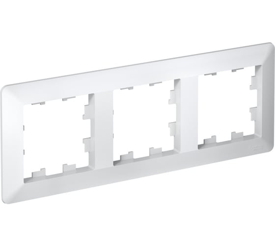 3-постовая рамка Systeme Electric ATLASDESIGN AIR белый/дымчатый белый ATN220103 5 шт 4690201041320 1
