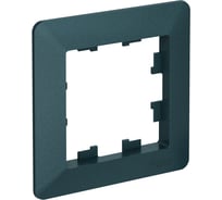 1-постовая рамка Systeme Electric ATLASDESIGN AIR изумруд/дымчатый черный ATN220801 10 шт 4690201040903