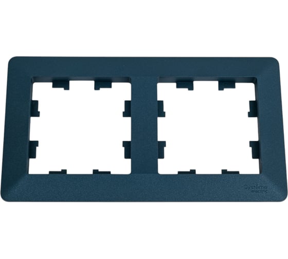 2-постовая рамка Systeme Electric ATLASDESIGN AIR изумруд/дымчатый черный ATN220802 5 шт 4690201041184 1