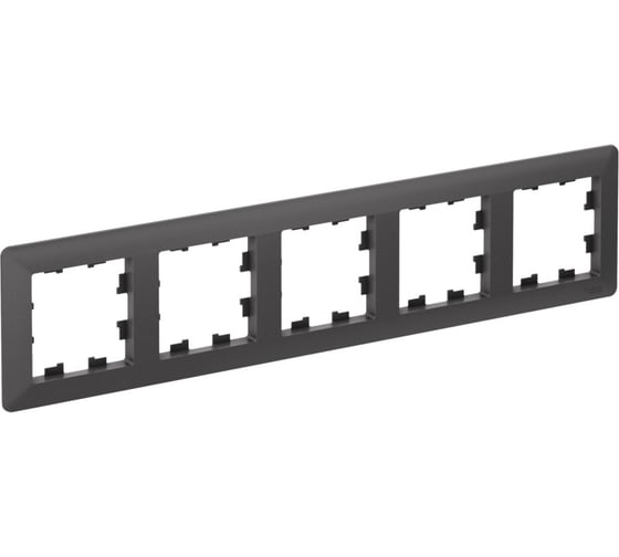 5-постовая рамка Systeme Electric ATLASDESIGN AIR базальт/дымчатый черный ATN221405 5 шт 4690201042150 1