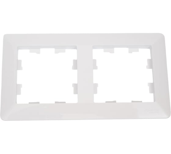 2-постовая рамка Systeme Electric ATLASDESIGN AIR белый/дымчатый белый ATN220102 5 шт 4690201041047 1