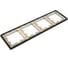 4-постовая рамка Systeme Electric ATLASDESIGN AIR алюминий/дымчатый черный ATN220304 5 шт 4690201041658 4