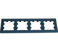 4-постовая рамка Systeme Electric ATLASDESIGN AIR изумруд/дымчатый черный ATN220804 5 шт 4690201041757