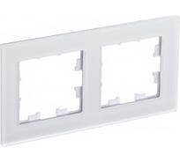 Рамка 2-местная Systeme Electric (Schneider Electric) AtlasDesign Nature матовое стекло белый SchE ATN330102 8 шт 13606481718331