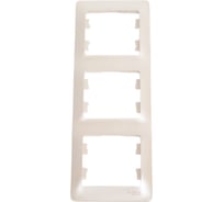Рамка 3-местная Systeme Electric (Schneider Electric) Glossa вертикальная перламутр GSL000607 5 шт 53606485435904