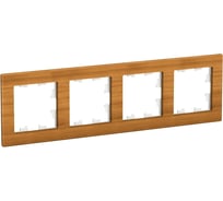 Рамка 4-местная Systeme Electric (Schneider Electric) AtlasDesign Nature дерево бамбук ATN353204 6 шт 13606481718515