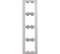 Рамка 4-местная Systeme Electric (Schneider Electric) Glossa горизонтальная платина GSL001204 5 шт 53606481208649
