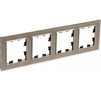 Рамка Systeme Electric (Schneider Electric) AtlasDesign NATURE стекло шампань 4-ая ATN320504 6 шт 13606481718232