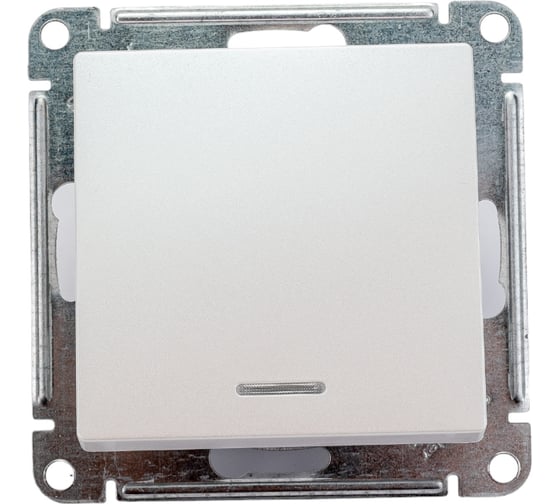 Переключатель 1-клавишный Systeme Electric (Schneider Electric) AtlasDesign жемчуг с подсветкой, сх.6а SE ATN000463 10 шт 13606489584471 1