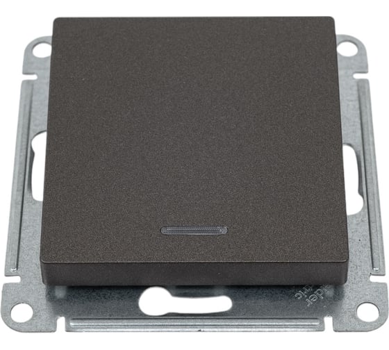 Переключатель Systeme Electric (Schneider Electric) AtlasDesign мокко 1-клавишный с подсветкой, сх.6а SE ATN000663 10 шт 13606489702202 1