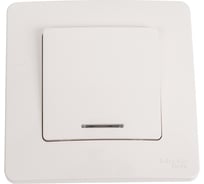 Переключатель Systeme Electric (Schneider Electric) BLANCA С/У 1-клавишный cх.6 с подсветкой, 10А, 250B, белый BLNVS010611 10 шт 13606481194401