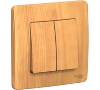 Переключатель Systeme Electric (Schneider Electric) Blanca С/У ясень 2-клавишный, 10А BLNVS106605 10 шт 13606481195781