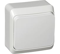 Переключатель Systeme Electric (Schneider Electric) 1-клавишный, ОП Этюд 10А белый BA10-004B 25 шт 4607098940506