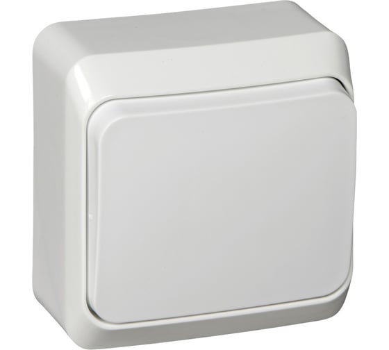 Переключатель Systeme Electric (Schneider Electric) 1-клавишный, ОП Этюд 10А белый BA10-004B 25 шт 4607098940506 1