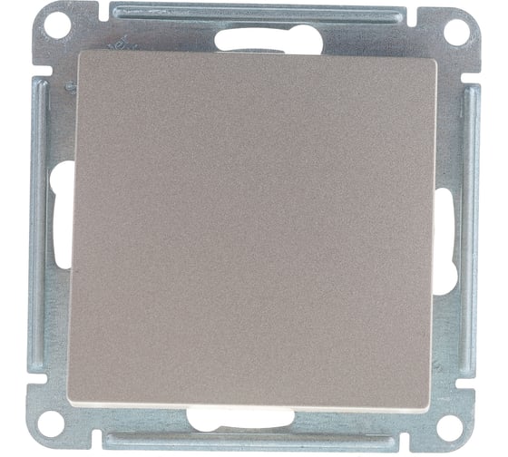 Механизм переключателя Переключатель Systeme Electric (Schneider Electric) 1-клавишный, ATLAS DESIGN сх.6 10АХ шампань 1240335 ATN000561 10 шт 13606489584853 1