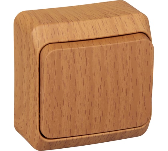 Переключатель Systeme Electric (Schneider Electric) Lexel Этюд Дача Темный бук 1-клавишный, наружный BA10-004T 25 шт 4690201009313 1