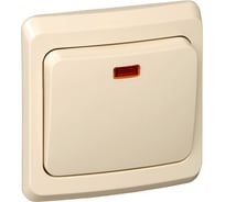 Переключатель Systeme Electric (Schneider Electric) 1-клавишный, СП Этюд 10А с индикацией крем. SchE BC10-007K 20 шт 4607098940926