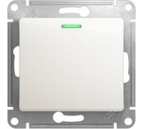 Переключатель Systeme Electric (Schneider Electric) Glossa Перламутр 1-клавишный с подсветкой сх.6а, 10АХ SE GSL000663 20 шт 13606485436187