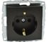 Механизм розетки MONO ELECTRIC L/D, с заземлением, графит 500-002021-117 1