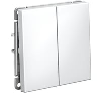Переключатель Systeme Electric ArtGallery белый 2-клавишный,сх.6/2, 10АХ, механизм GAL000165 10 шт 4690201031208