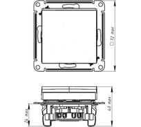 Переключатель Systeme Electric ATLASDESIGN 1-кл с подсветкой, сх.6а, 10АХ, механизм, быстрозажимные клеммы, жемчуг ATN000463S 10 шт 13606482108971