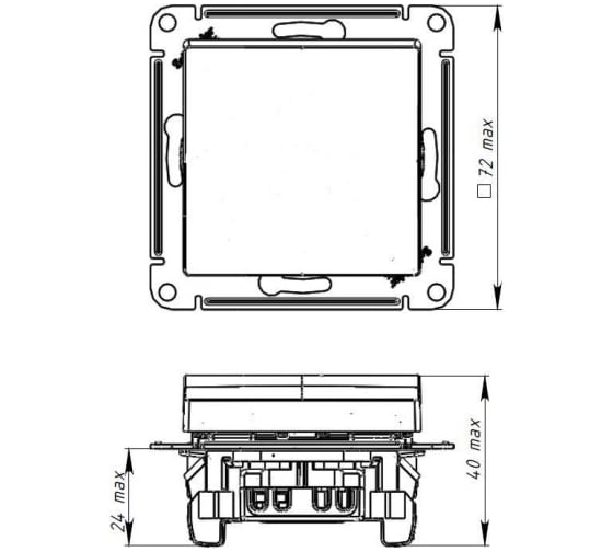 Переключатель Systeme Electric ATLASDESIGN 1-кл с подсветкой, сх.6а, 10АХ, механизм, быстрозажимные клеммы, жемчуг ATN000463S 10 шт 13606482108971 1