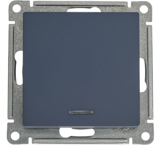 Переключатель Systeme Electric ATLASDESIGN 1-кл с подсветкой, сх.6а, 10АХ, механизм, быстрозажимные клеммы, грифель ATN000763S 10 шт 13606482109008 1