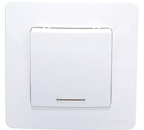 Переключатель Systeme Electric (Schneider Electric) BLANCA С/У 1-клавишный с подсветкой, 10А,250B, молочный BLNVS010612 10 шт 13606481194838
